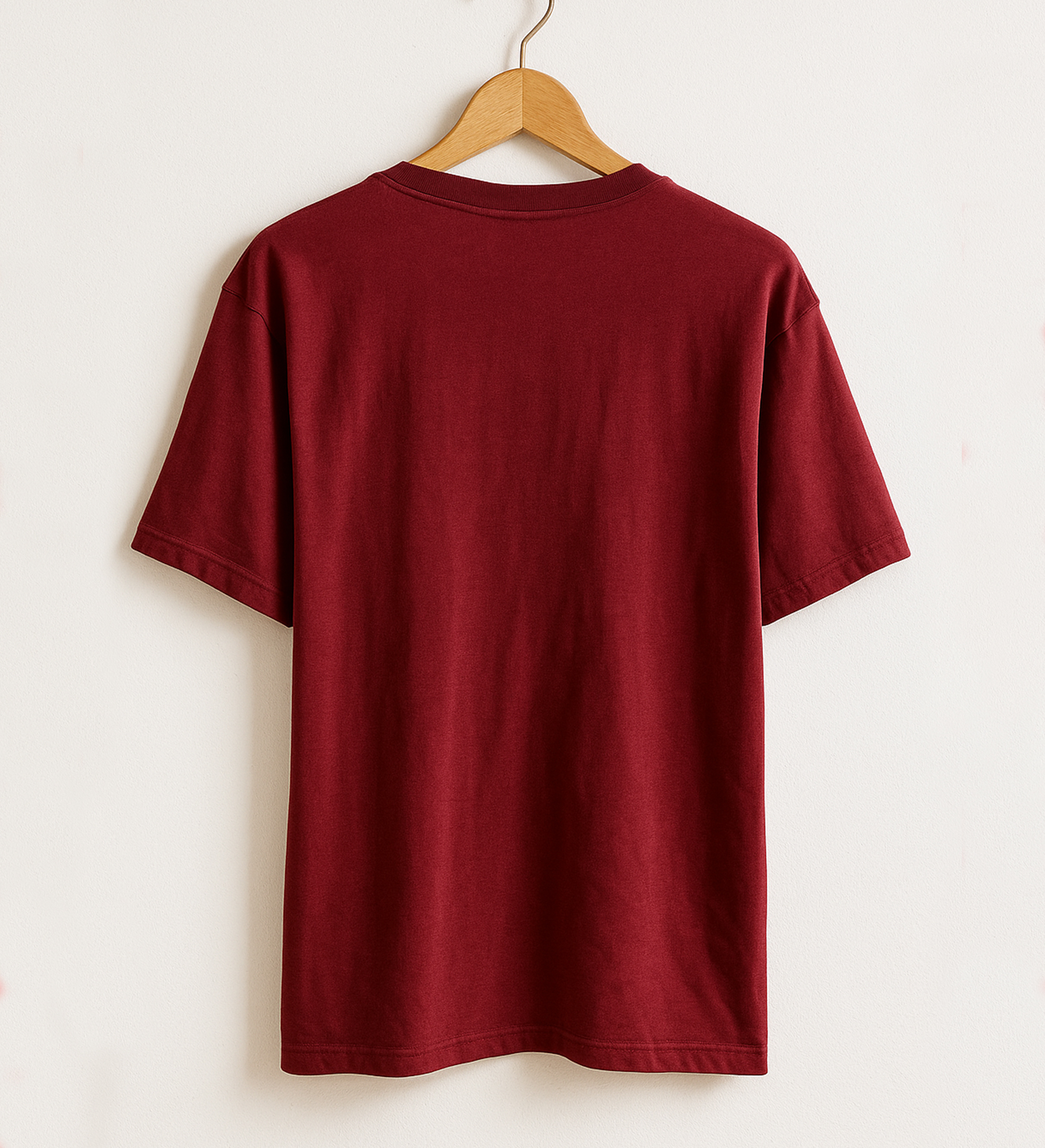Drop Shoulder T Shirt Red back Drop Shoulder T Shirt Red back