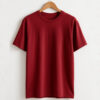 Drop Shoulder T Shirt Red font