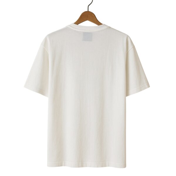 Drop Shoulder T Shirt White back