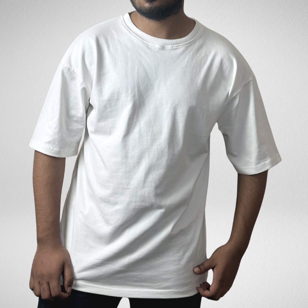 Oversized Solid Drop Shoulder T Shirt