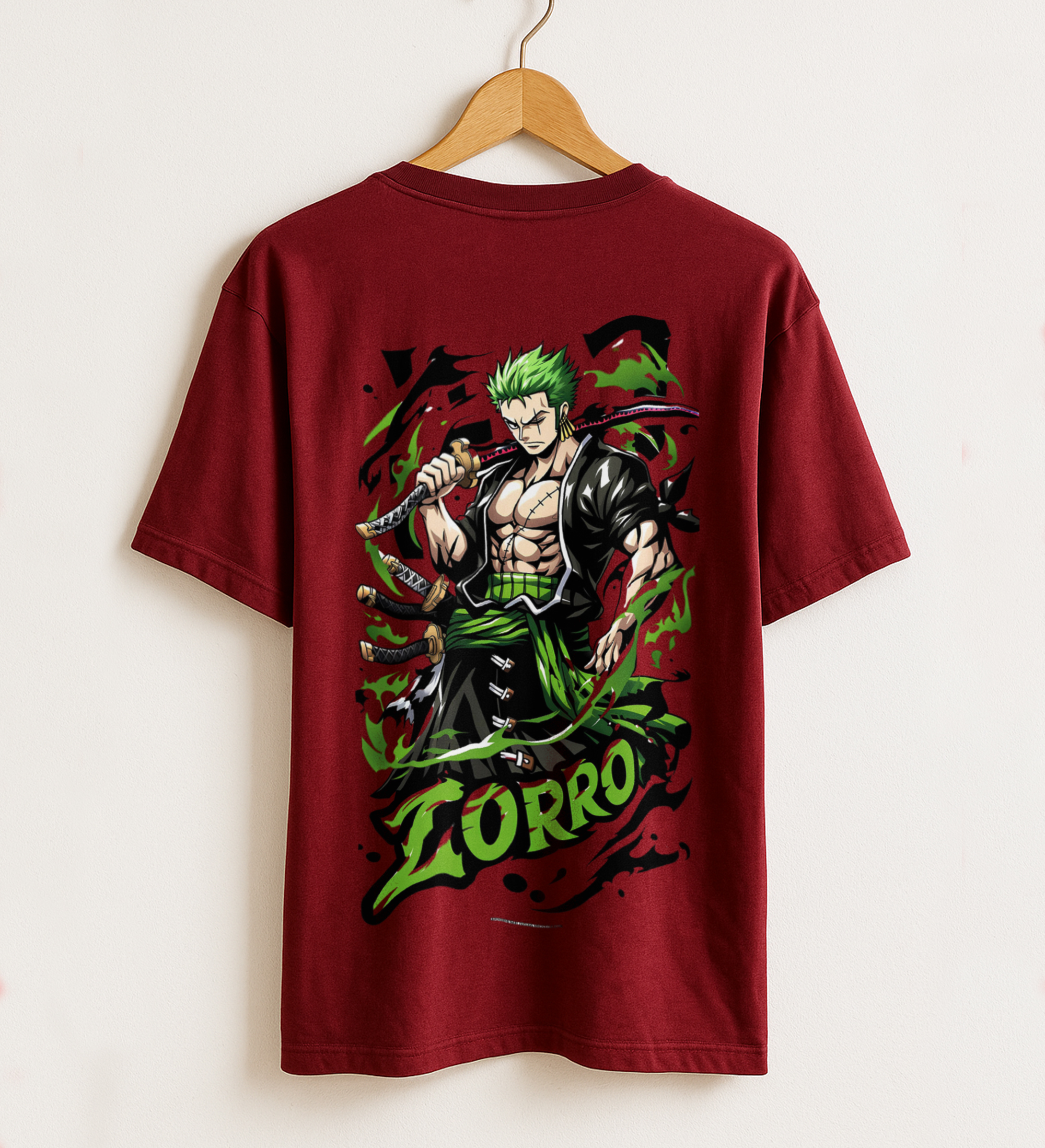 Blade of the East – Zoro Oversized Drop Shoulder One Piece T-Shirt