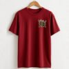 Oversized Drop Shoulder One Piece T-Shirt for Anime Fans front red