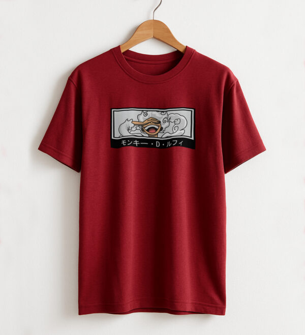 Gear 5 Luffy Oversized Drop Shoulder One Piece Anime T-Shirt
