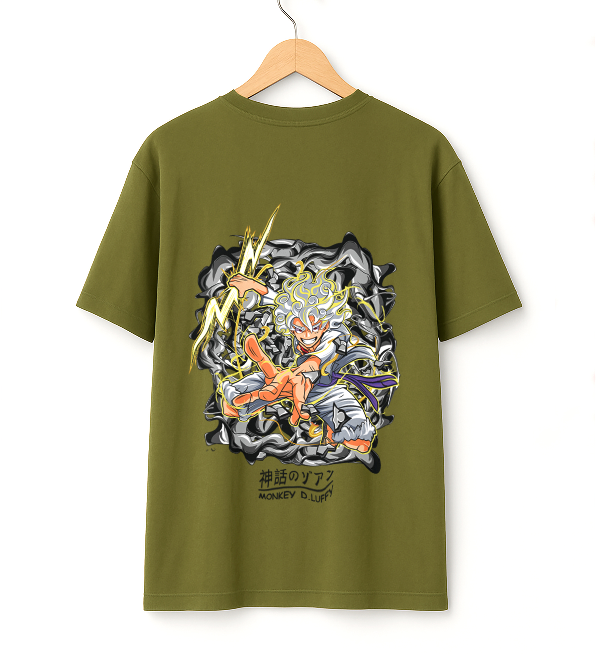 Gear 5 Luffy Oversized Drop Shoulder T-Shirt