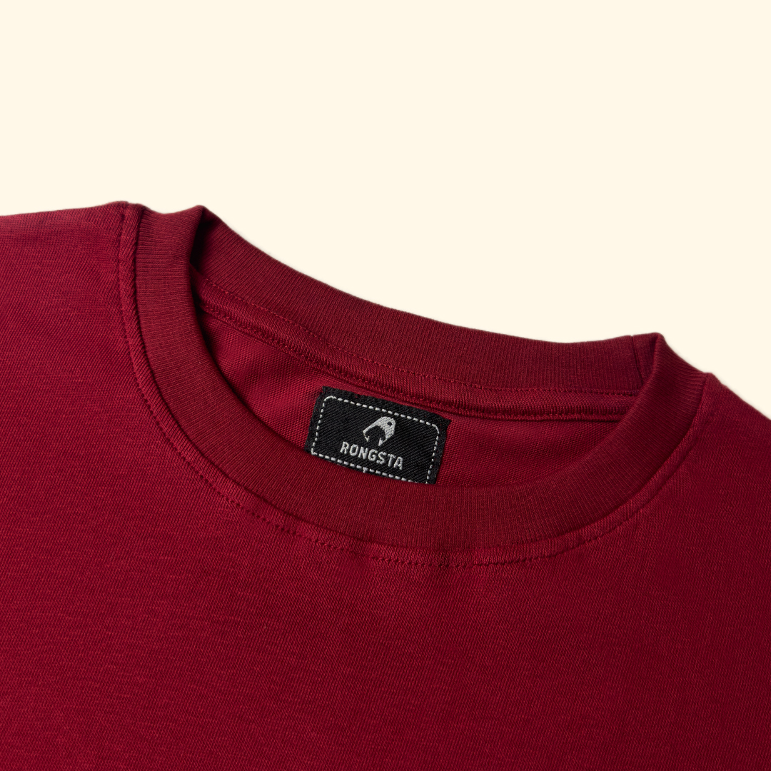 drop shoulder t shirt Red Neck
